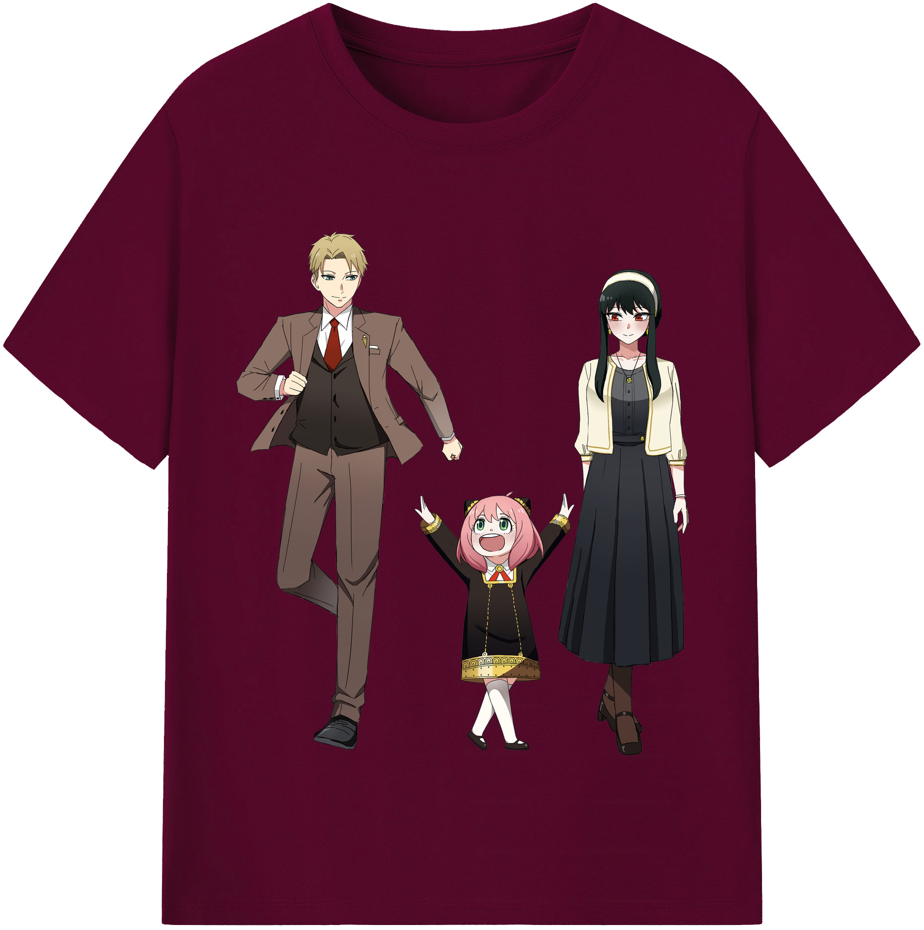 （画像用） SPY×FAMILY间谍家家酒 レディースカジュアルプリントTシャツ（綿100％）